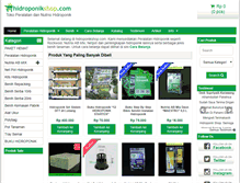 Tablet Screenshot of hidroponikshop.com